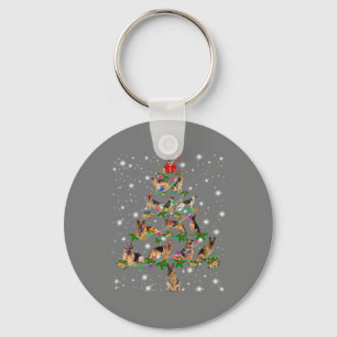 Porte-clés Amusant berger allemand décoration d'arbre de Noël