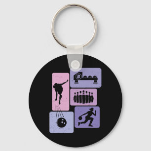Porte-clés Amusant Bowler Joueur de Bowler Game