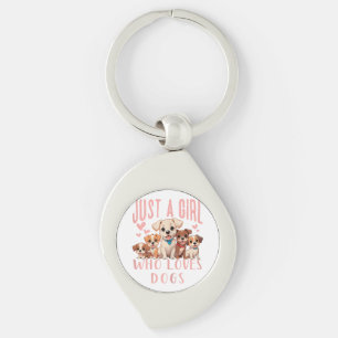 Porte-clés Amusant Chiot Mignon Amoureux Des Chiens - Juste U