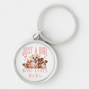 Porte-clés Amusant Chiot Mignon Amoureux Des Chiens - Juste U