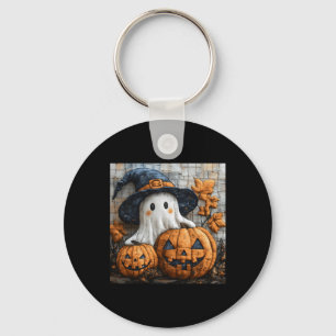 Porte-clés Amusant Citrouille fantôme mignon Halloween Patchw