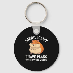 Porte-clés Amusant Hamster Art Pour Hommes Femmes Garçons Fil