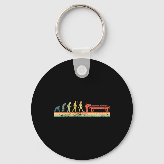 Porte-clés Amusant Human Billiards Evolution 8 Ll Pool Player (Recto)