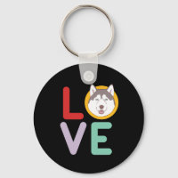 Amusant J'Aime Husky J'Aime Mon Chien Puppy Lover