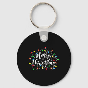 Porte-clés Amusant Joyeux Noël Lumières Noël Famille Hommes F