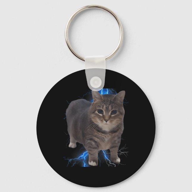 Porte-clés Amusant Oiia Oiia rotation de chat mème chat Brain (Recto)
