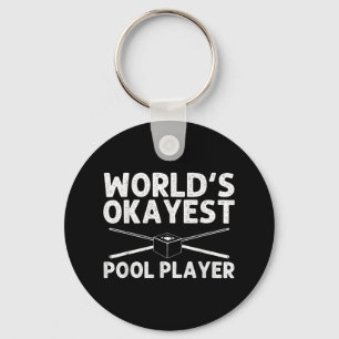 Porte-clés Amusant Pool Art Pour Hommes Femmes Billard Lover