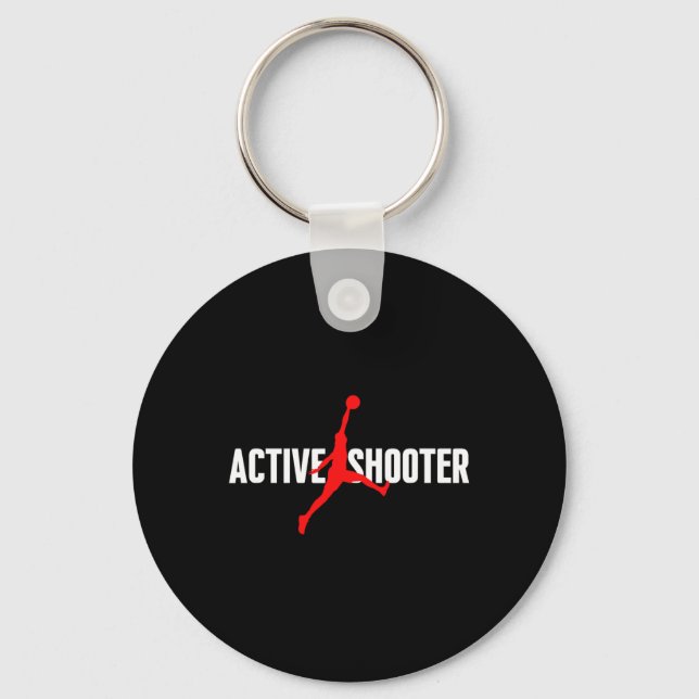 Porte-clés Amusant tir actif basketball Amateurs sarcasme Men (Recto)