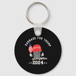 Porte-clés Amusant Trump Mega Garbage Can Cartoon Caractère A