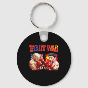 Porte-clés Amusant Trump Vs Xi Jinping Boxing Boxing Match