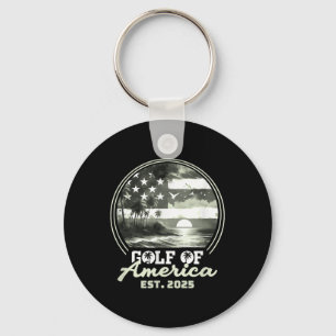 Porte-clés Amusante Amérique des Etats-Unis Chemise Golfe des