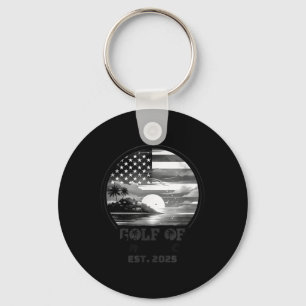 Porte-clés Amusante Amérique des Etats-Unis Chemise Golfe des