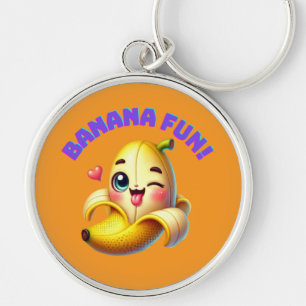 Porte-clés Amusante conception de l'écriture banane pour Gi a