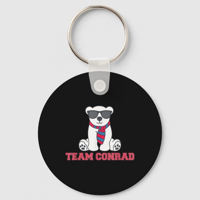 Porte-clés Amusante Équipe Conrad Junior Mint Bear Est. 2009 (Recto)