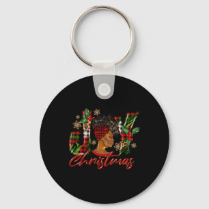 Porte-clés Amusante Joie Africaine Américaine Noël Femme Noir