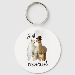 Porte-clés Amusante Mariée-Chemise Alpaca Et Mariage De Salle