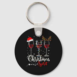 Porte-clés Amusants Noël Esprits Verres De Vin Noël Vacances
