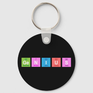 Porte-clés Amusement de chimie de table périodique