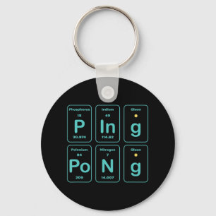 Porte-clés Amusement de ping-pong de table périodique