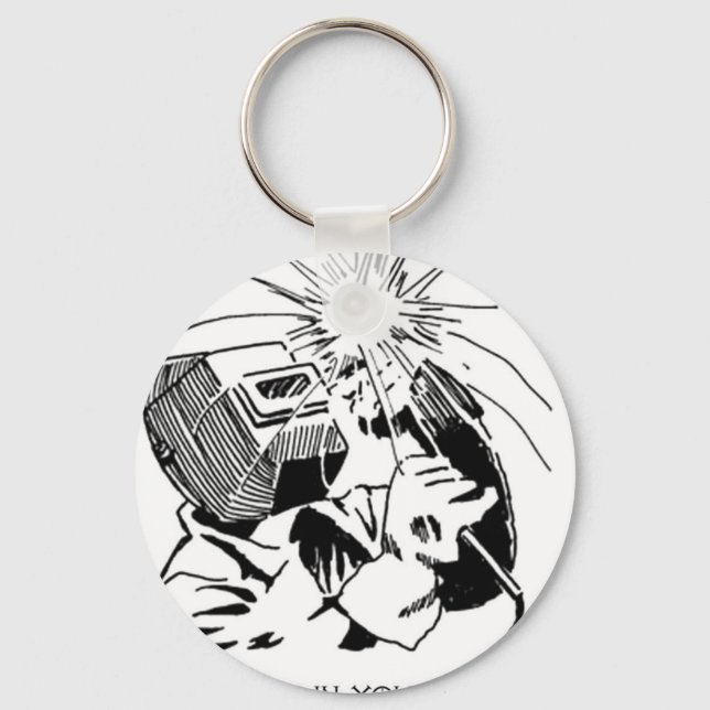 Porte-clés Amusez-vous dans votre cabine, je soudrai ! (Recto)