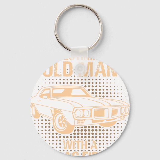 Porte-clés An Old Man Pontiac Firebird 1969 (Recto)
