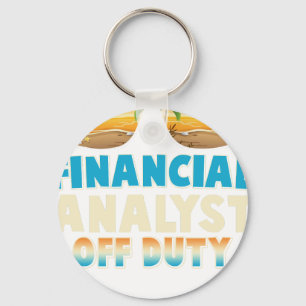 Porte-clés Analyste financier  Hors service Vacances d'été De