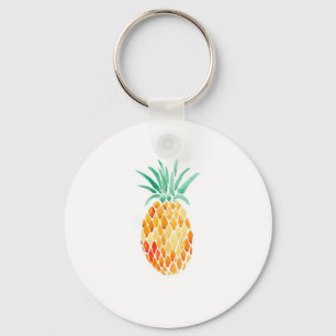 Porte-clés Ananas de couleur de l'Eau