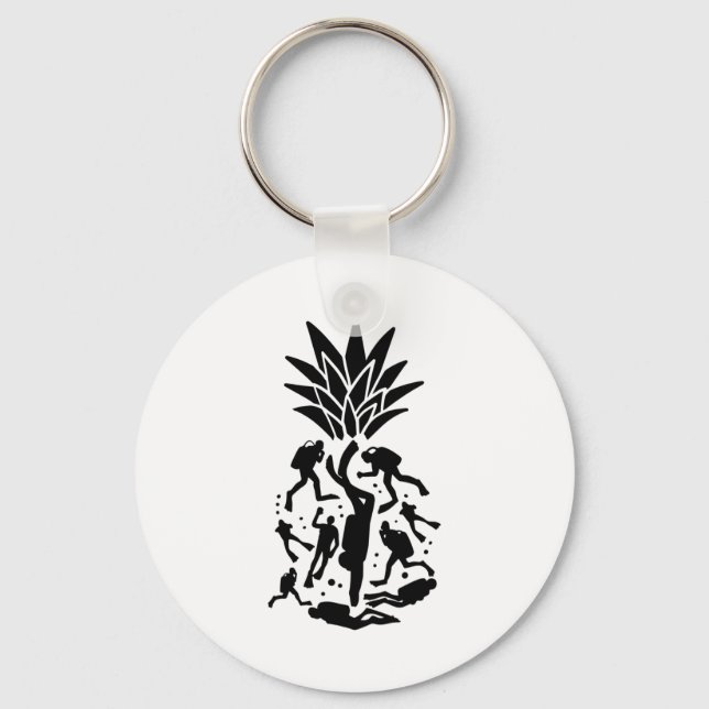 Porte-clés Ananas des plongeurs (Recto)