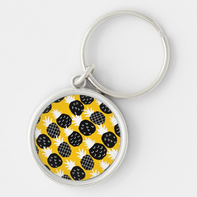 Porte-clés Ananas noir (Devant)