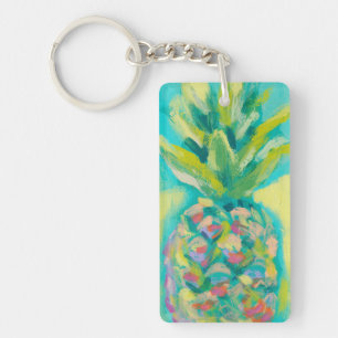 Porte-clés Ananas tropical coloré