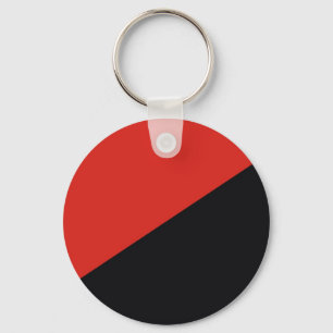 Porte-clés anarchy flag red black