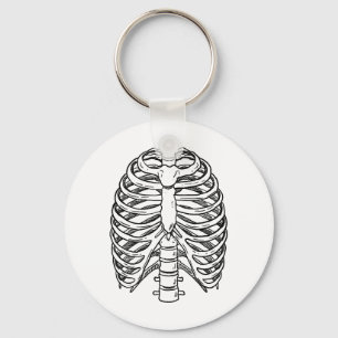 Porte-clés Anatomie détaillée de la cage thoracique en ligne 