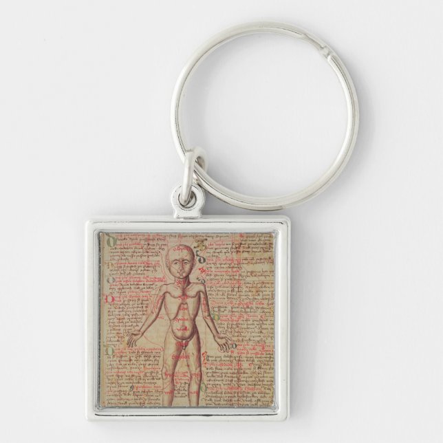 Porte-clés Anatomie du corps humain (Devant)