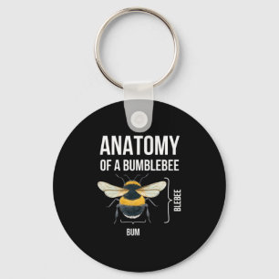 Porte-clés Anatomie D'Un Bumblebee Drôle Humour Sarcastique C