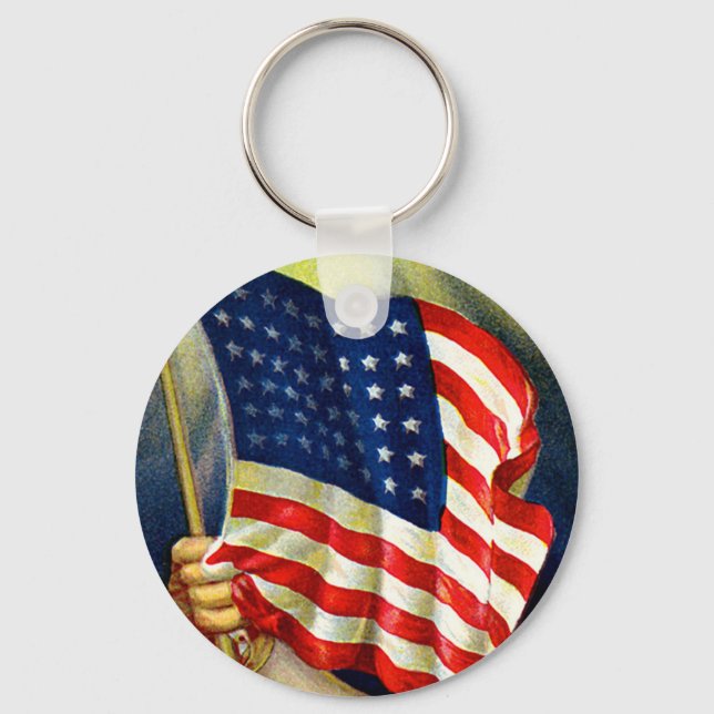 Porte-clés Ancien drapeau américain (Recto)