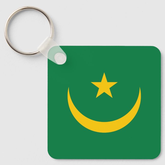 Porte-clés Ancien drapeau de Mauritanie (Recto)