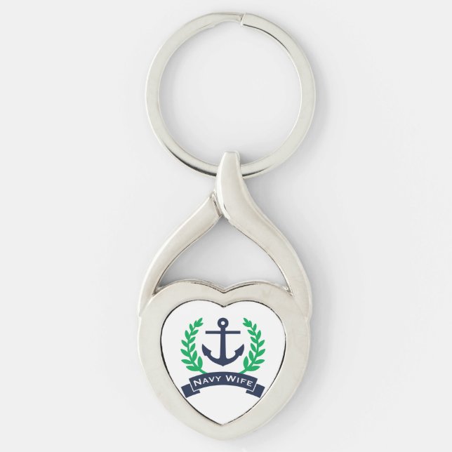 Porte-clés Ancre des épouses de marine (Devant)