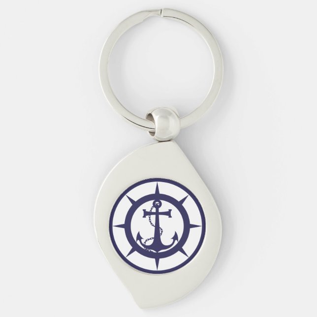 Porte-clés Ancre nautique (Devant)