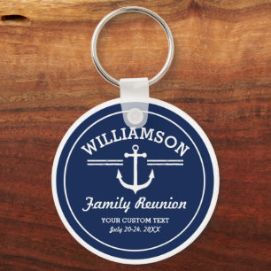 Porte-clés Ancres nautiques Famille Réunion Voyage Cruise Bea