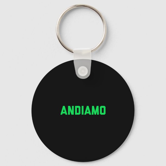 Porte-clés Andiamo Permet D'Aller Motivationnel Exercice Vête (Recto)