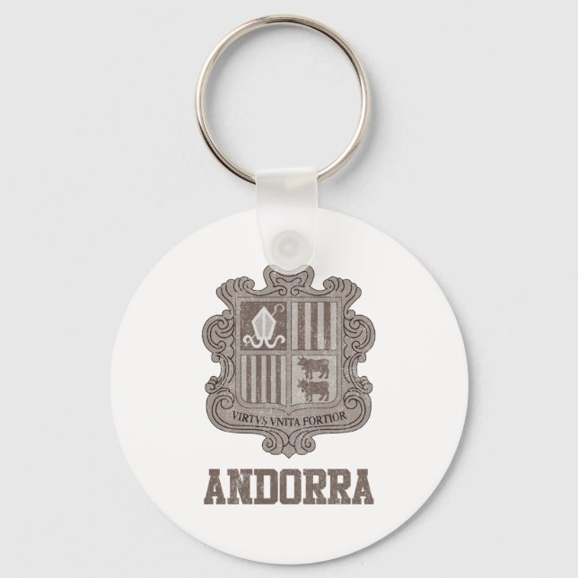 Porte-clés Andorre vintage (Recto)