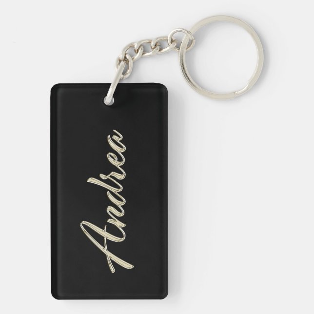 Porte-clés Andrea white gold (Dos)