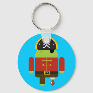 Porte-clés Android Pirate écrasant une pomme