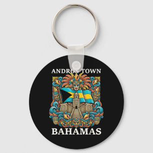 Porte-clés Andros Town Bahamas Île de vacances Voyage