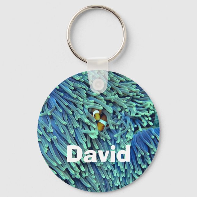Porte-clés Anemone Fish Sea Themed Ocean Key Chain (Recto)
