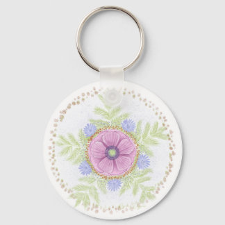 Porte-clés Anémone, fleurs d'endive, absinthe et amandes
