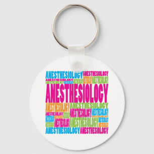Porte-clés Anesthésiologie colorée