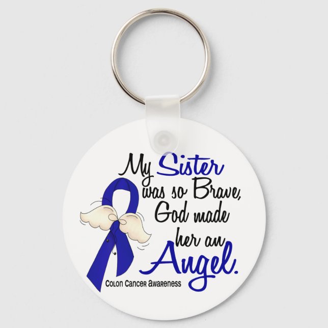 Porte-clés Ange 2 Soeur Colon Cancer (Recto)