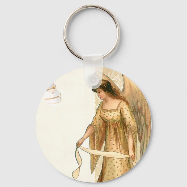 Porte-clés Ange de Noël et ornements (Recto)
