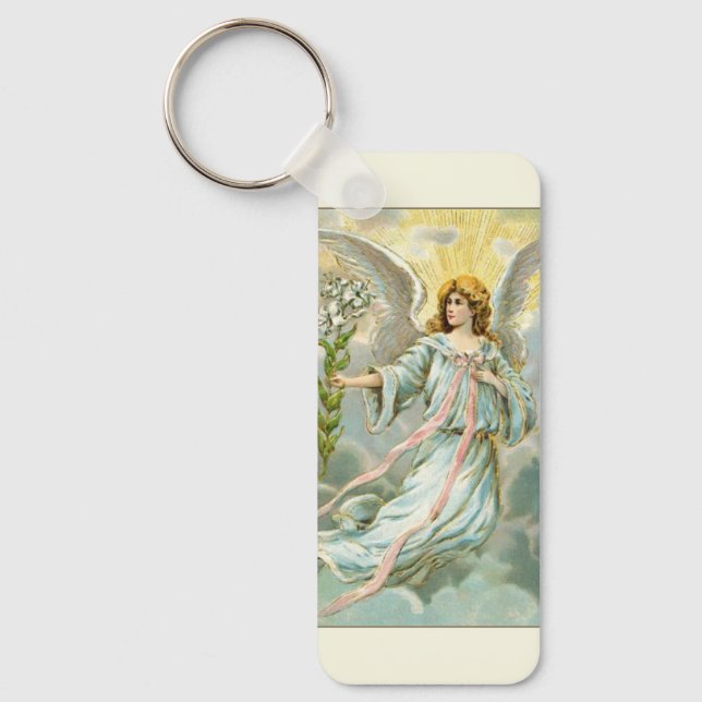 Porte-clés Ange en bleu (Recto)